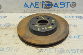 Placă de frână față dreapta Toyota Camry v70 18- 305/28mm ruginită