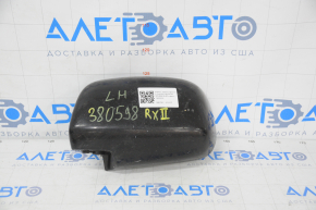 Корпус левого зеркала Lexus RX330 RX350 RX400h 04-09 черное, трещина