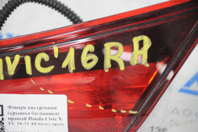 Lampa interioară pentru capacul portbagajului dreapta Honda Civic X FC 16-21 4d crom