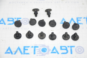 Clips de fixare a aripii spate stânga Tesla Model X 16-21, set de 14 bucăți.