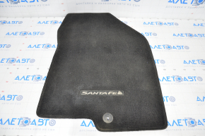 Covorul din fața dreapta al salonului Hyundai Santa FE 19 - material textil negru