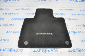 Covorul din fața salonului stânga Hyundai Santa FE 19 - material textil negru