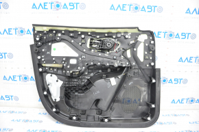 Capacul usii cartela fata dreapta Jeep Cherokee KL 14-18 negru cu insertie neagra din piele