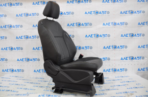 Scaun pasager Ford Escape MK3 13-19 cu airbag, încălzire, mecanic, piele neagră, butoane pe spătar.