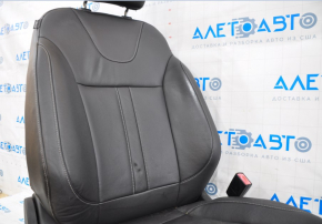 Scaun pasager Ford Escape MK3 13-19 cu airbag, încălzire, mecanic, piele neagră, butoane pe spătar