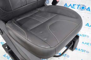 Scaun pasager Ford Escape MK3 13-19 cu airbag, încălzire, mecanic, piele neagră, butoane pe spătar