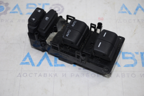 Controlul geamului electric din față stânga Honda Civic X FC 16-21 4d negru, 2 auto, fără keyless, butoane șterse.