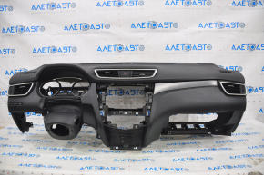 Torpedo panoul frontal cu AIRBAG pentru Nissan Rogue 14-20 tip 1 cu capac negru.