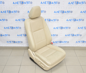 Пассажирское сидение Lexus ES300h ES350 13-18 с airbag, электро, кожа бежевая потрескалась кожа, царапины на спинке