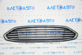 Grila radiatorului asamblată cu ramă Ford Fusion mk5 17-18 crom, nisip