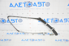 Cadru far stânga față Lexus GS300 GS350 GS430 GS450h 06-11 cu suport rupt, zgâriat, crom umflat