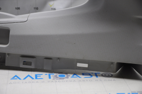 Capacul spate al barei inferioare dreapta Subaru Forester 14-18 SJ gri, suport rupt, zgârietură, plastic decolorat.