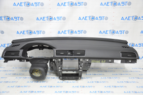 Torpedo panoul frontal cu AIRBAG VW Passat b8 16-19 USA negru.