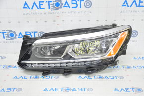 Far stânga față VW Passat b8 16-19 USA complet cu LED-uri, lacul s-a desprins de-a lungul marginii