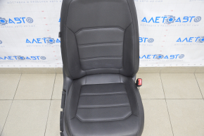 Scaun de pasager VW Passat b8 16-19 SUA cu airbag, manual, piele neagră