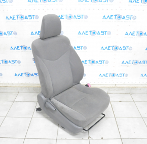 Scaun de pasager Toyota Prius 30 10-15 fără airbag, manual, velur, gri închis, de curățat chimic.