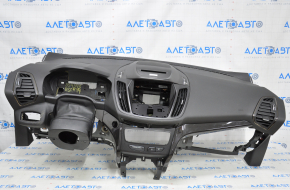 Torpedo panoul frontal cu AIRBAG Ford Escape MK3 17-19 restilizat negru titan