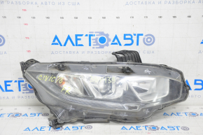 Farul dreapta față goală Honda Civic X FC 16-18, halogen, nisip