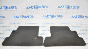 Set de covorașe pentru interiorul mașinii Ford Escape MK3 13-19, material textil negru, pentru curățare