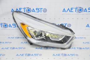 Farul din față dreapta asamblat Ford Escape MK3 17-19 restilizat halogen + LED, păianjen luminos, lac util