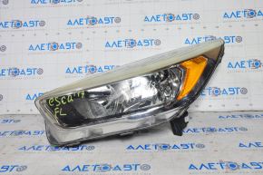 Far stânga față goală Ford Escape MK3 17-19 restilizată, halogen, ușoară, zgârieturi fine.