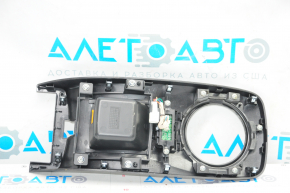 Накладка шифтера КПП Nissan Leaf 13-14 черн мат, ECO MODE