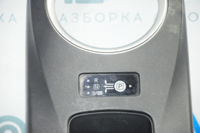Накладка шифтера КПП Nissan Leaf 13-14 черн мат, ECO MODE