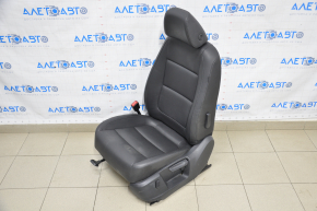 Scaun șofer VW Tiguan 09-17 fără airbag, electric + manual, încălzire, piele neagră, piele șezut ruptă.