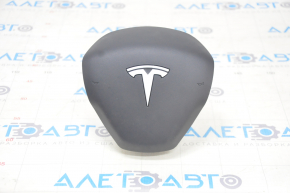 Подушка безопасности airbag в руль водительская Tesla Model 3 18- черн