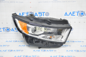 Farul dreapta față Ford Edge 15-18, gol, pre-restilizare, halogen.