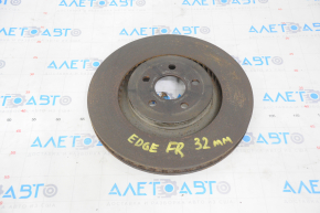 Placă de frână față dreapta Ford Edge 15-22 345/32mm