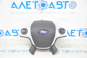 Airbag-ul de siguranță în volanul șoferului Ford C-max MK2 13-18 negru, cu butoane.