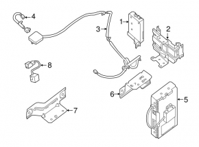 Modulul de control al unității de telematică Nissan Leaf 13-17