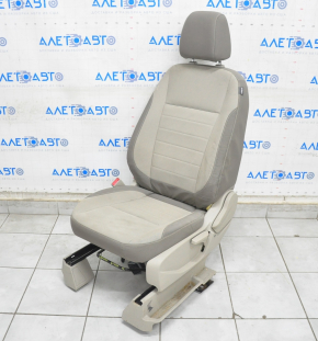 Scaun șofer Ford C-max MK2 13-18 fără airbag, manual, material textil bej, pentru curățare chimică.