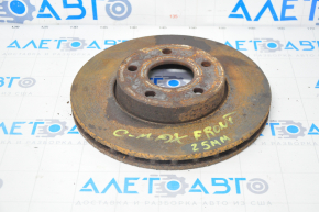 Placă de frână față stânga Ford C-max MK2 13-18 278/25mm ruginită.