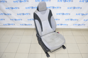 Scaun de pasager Toyota Prius 50 16- fără airbag, manual, material textil gri, necesită curățare chimică.