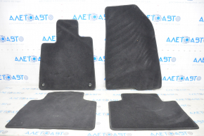 Set de covorașe pentru interiorul mașinii Honda Accord 18-22, material textil, negru.