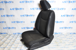 Scaun șofer Nissan Leaf 13-17 fără airbag, manual, încălzire, material textil negru, de curățat chimic