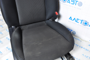 Scaun pasager Nissan Leaf 13-17 fără airbag, manual, încălzire, material textil negru, necesită curățare chimică