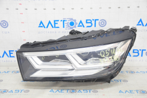 Far stânga față asamblată Audi Q5 80A 18-20 LED, nisip