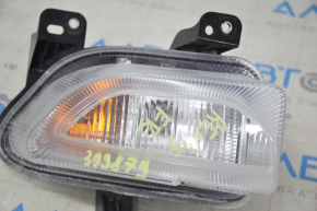 Semnalizator cu lumini de zi LED dreapta față Jeep Renegade 15-18 pre-restilizare, fisuri pe parbriz.