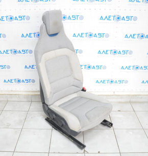 Scaun de pasager BMW i3 14-20 fără airbag, gri combinat, manual, cu încălzire, sub chimic.