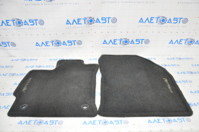 Set de covorașe pentru interiorul Toyota Prius V 12-17, material textil, negru, inscripțiile șterse