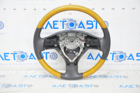 Руль голый Lexus RX300 RX330 RX350 RX400h 04-09 кожа черн, с деревом