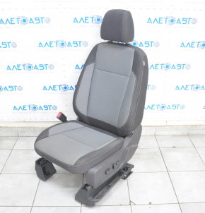 Scaun șofer Ford C-max MK2 13-18 fără airbag, electric, material textil negru-gri.