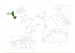 Tubul EGR pentru Lexus RX450h 10-15