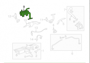 Radiator EGR Lexus RX450h 10-15