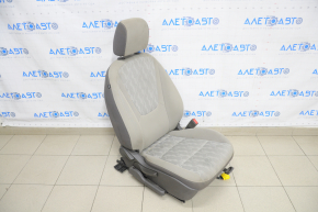 Scaun de pasager Chevrolet Volt 11-15 fără airbag, manual, din material textil, gri, necesită curățare chimică.