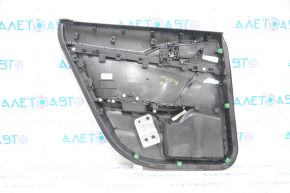 Capacul usii cardul din spate dreapta Honda Insight 19-22 negru, cotiera din material textil, zgarieturi