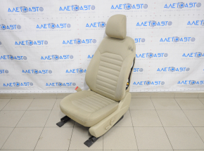 Scaun șofer Ford Fusion mk5 13-16 fără airbag, electric, material textil bej, necesită curățare chimică